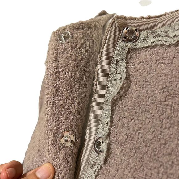 BANANA REPUBLIC Size 0 XSmall Wool Blend Military Chantelle Style Jacket Blazer - Picture 13 of 13